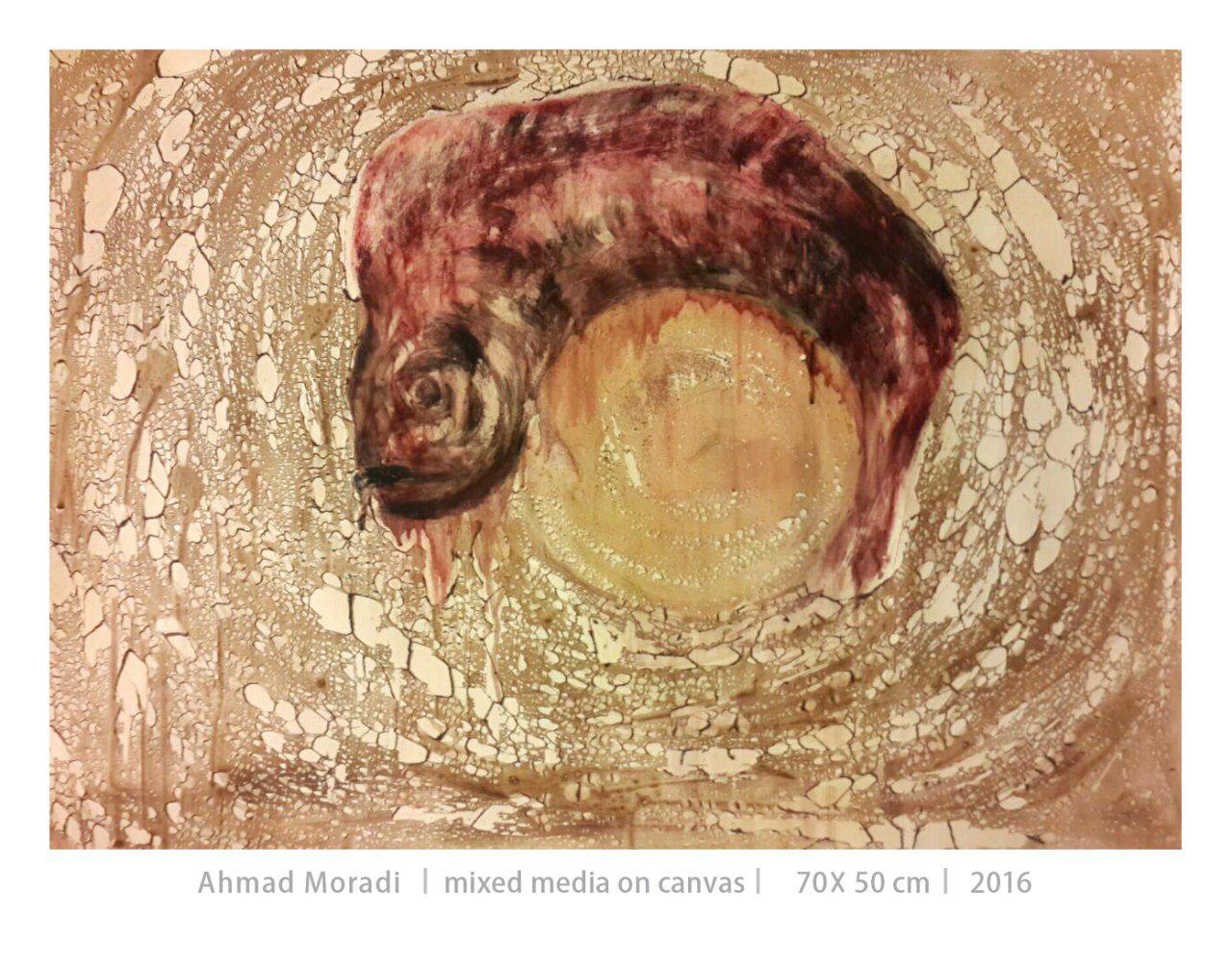 Ahmad Moradi - Mixed media on Canvas - 70x50cm - 2016